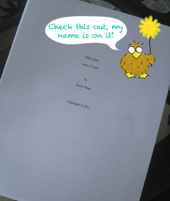 Read more about the article Look! An owl with a book manuscript!